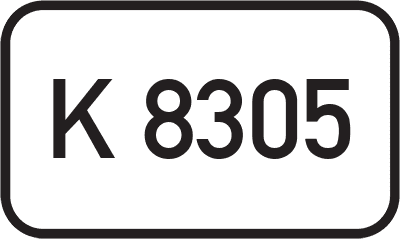 Straßenschild Kreisstraße K 8305