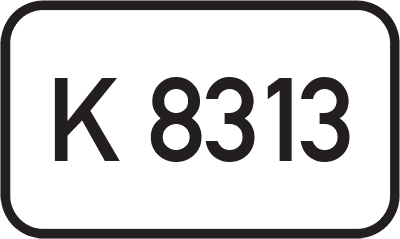 Straßenschild Kreisstraße K 8313