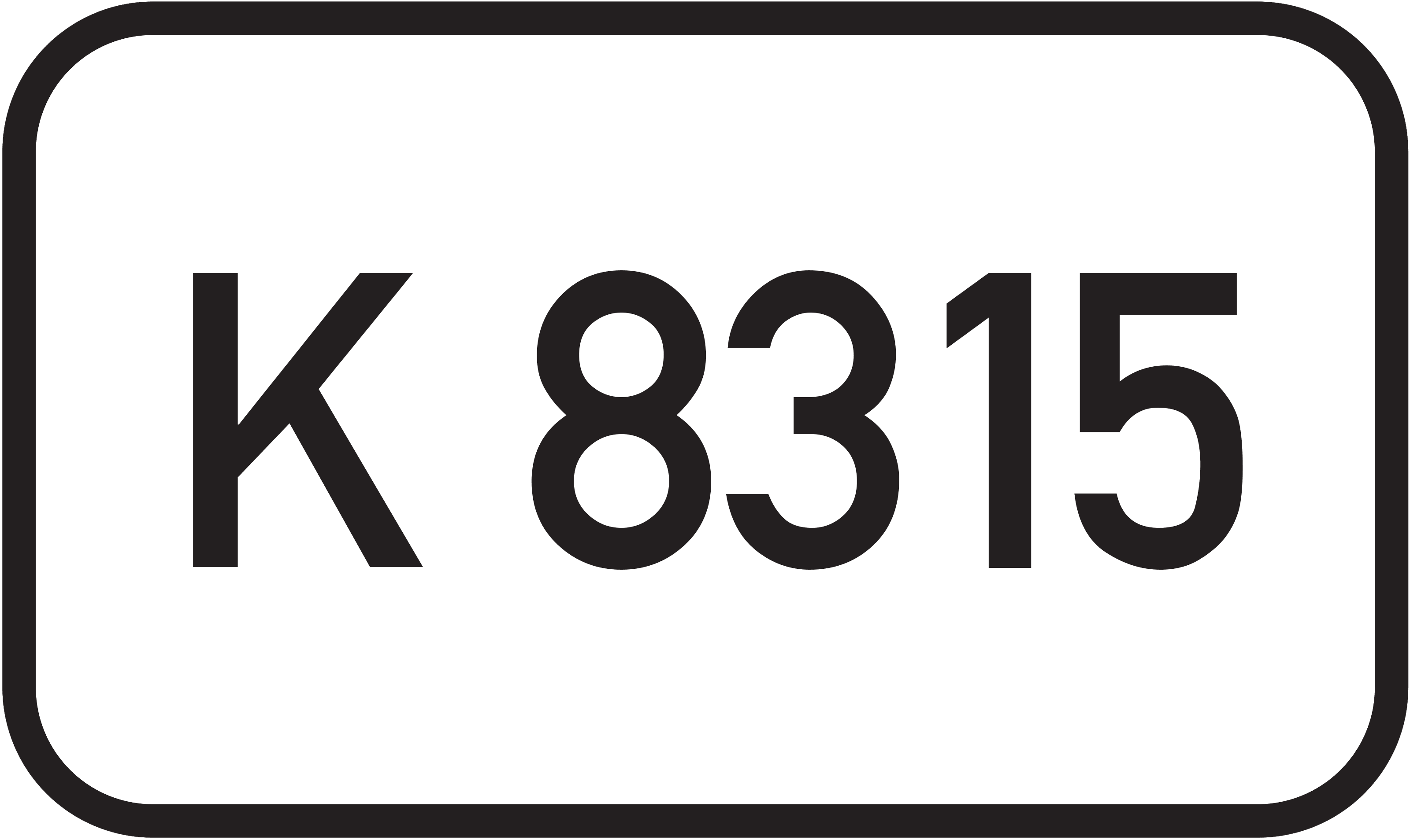 Straßenschild Kreisstraße K 8315