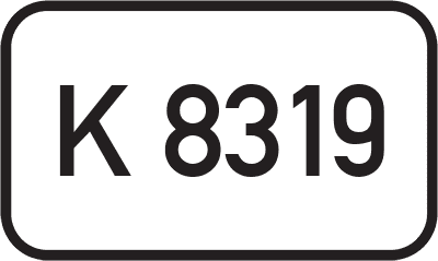 Straßenschild Kreisstraße K 8319
