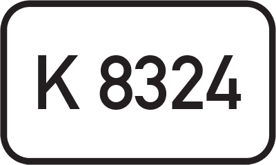 Straßenschild Kreisstraße K 8324