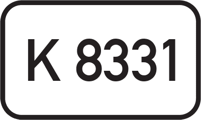 Straßenschild Kreisstraße K 8331