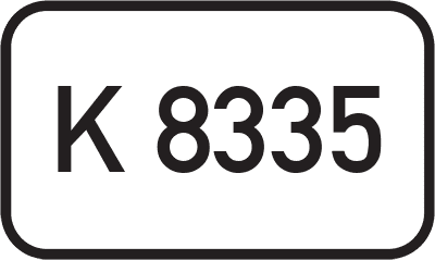 Straßenschild Kreisstraße K 8335