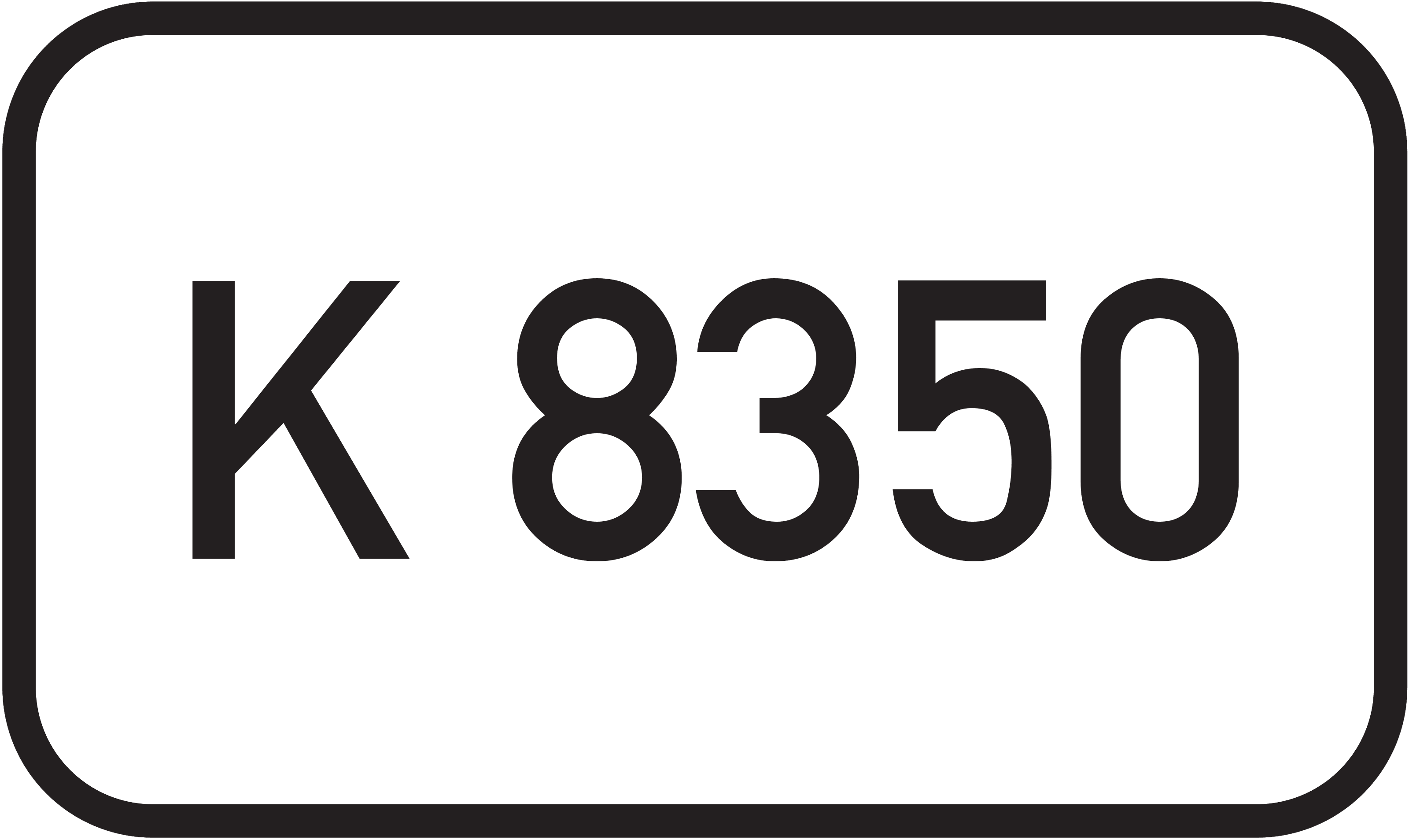 Straßenschild Kreisstraße K 8350