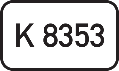 Straßenschild Kreisstraße K 8353