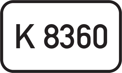 Straßenschild Kreisstraße K 8360