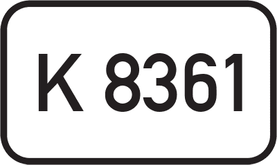 Straßenschild Kreisstraße K 8361