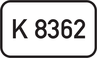 Straßenschild Kreisstraße K 8362
