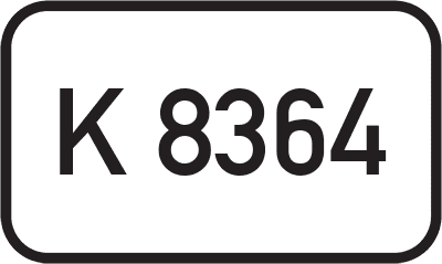 Straßenschild Kreisstraße K 8364
