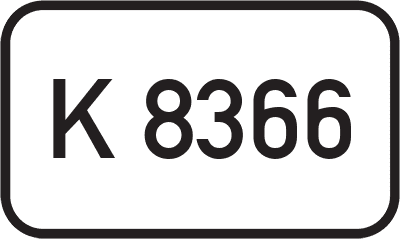 Straßenschild Kreisstraße K 8366