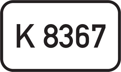 Straßenschild Kreisstraße K 8367