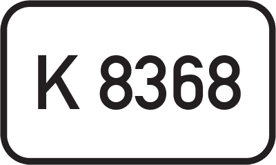 Straßenschild Kreisstraße K 8368