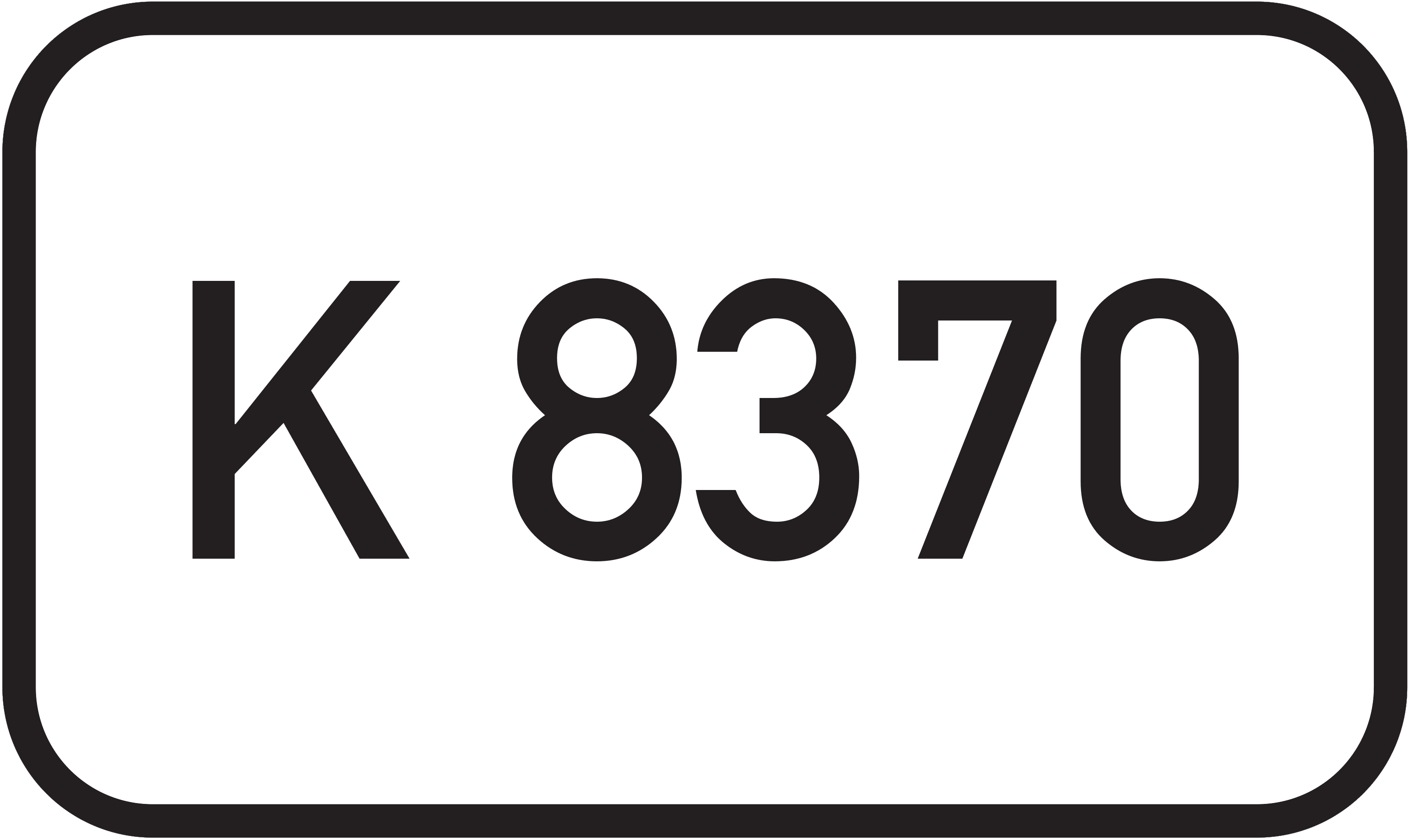 Straßenschild Kreisstraße K 8370
