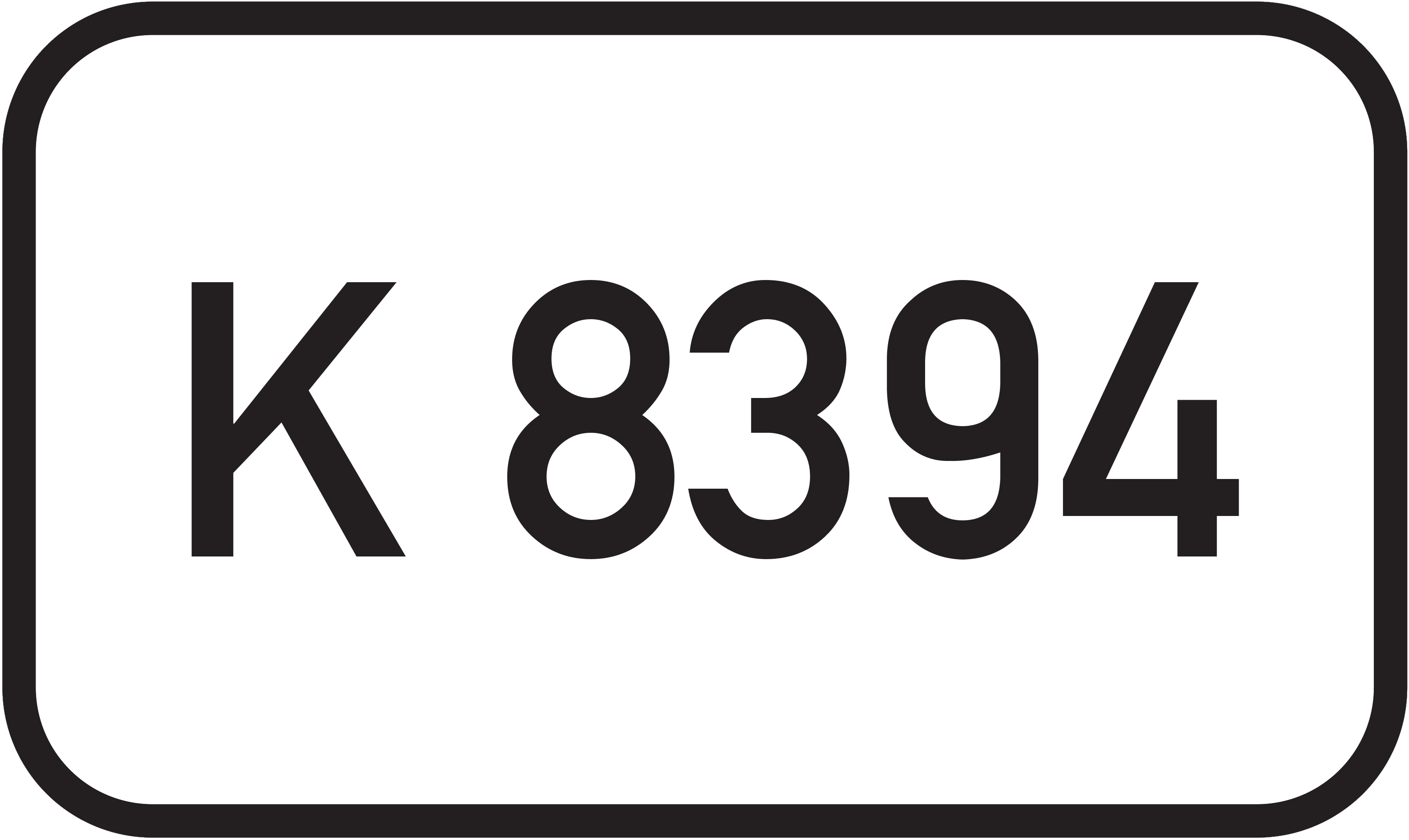 Straßenschild Kreisstraße K 8394
