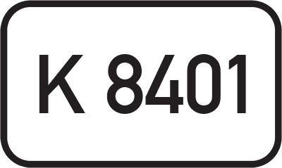 Straßenschild Kreisstraße K 8401