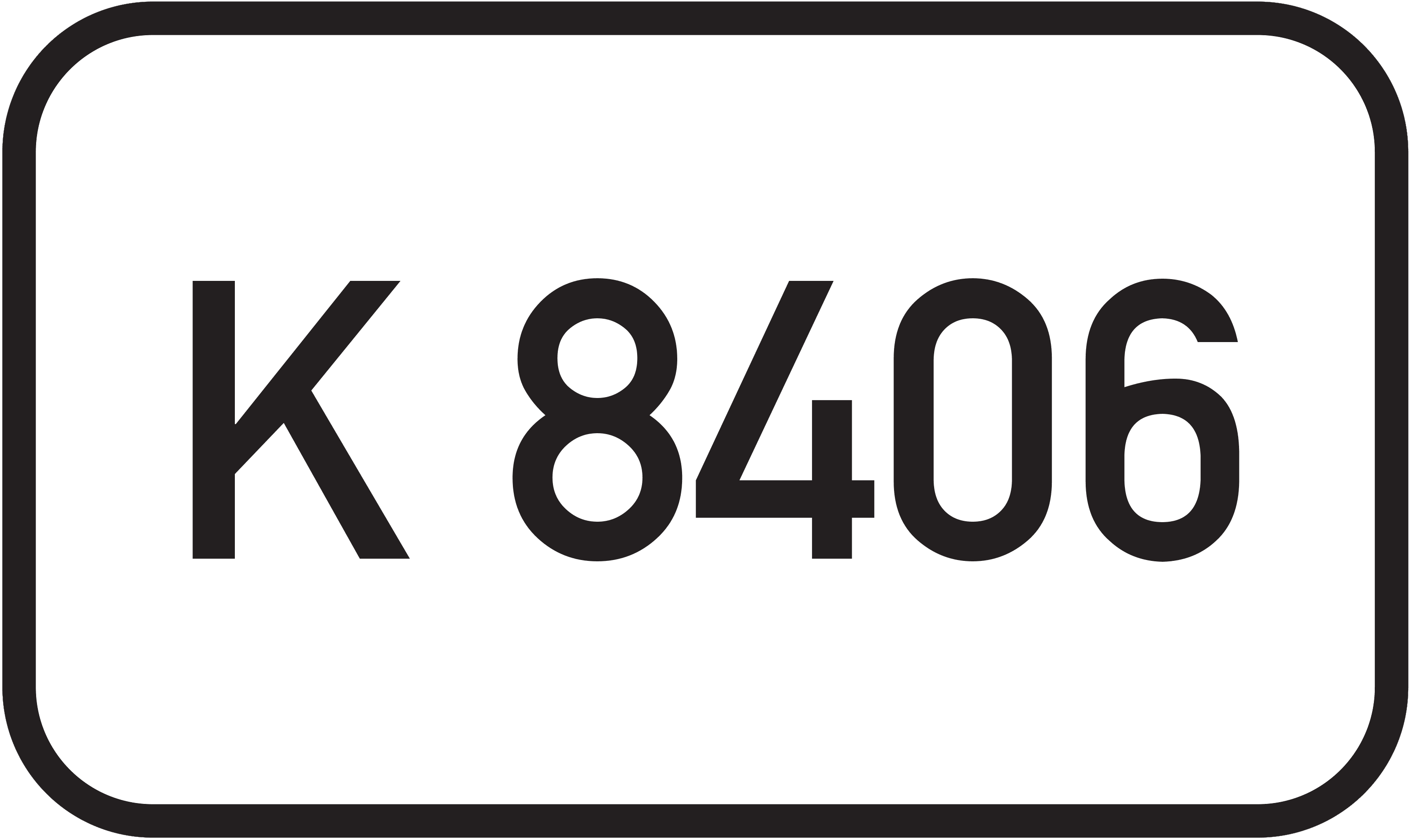 Straßenschild Kreisstraße K 8406