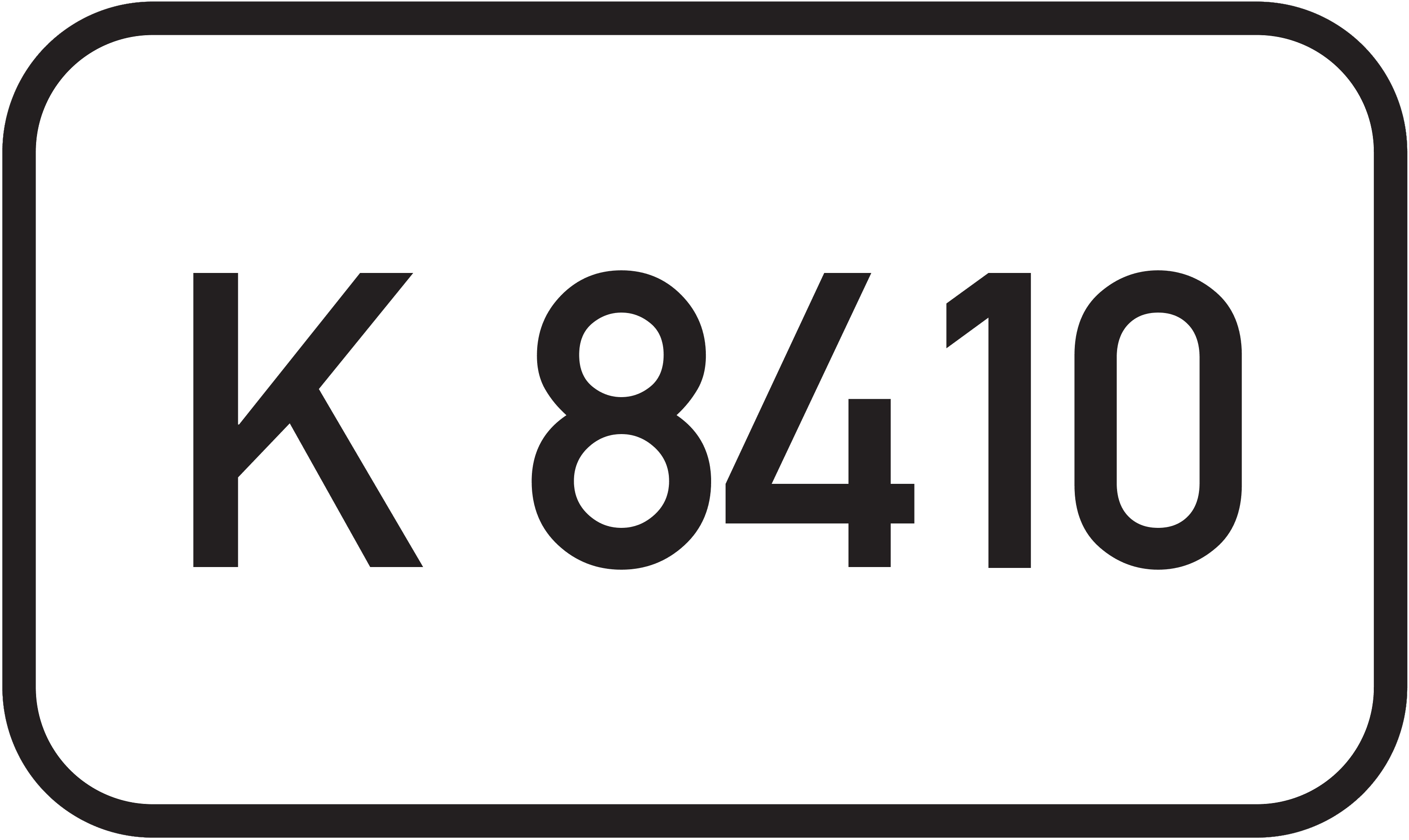 Straßenschild Kreisstraße K 8410
