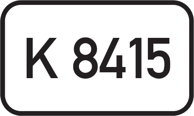 Straßenschild Kreisstraße K 8415
