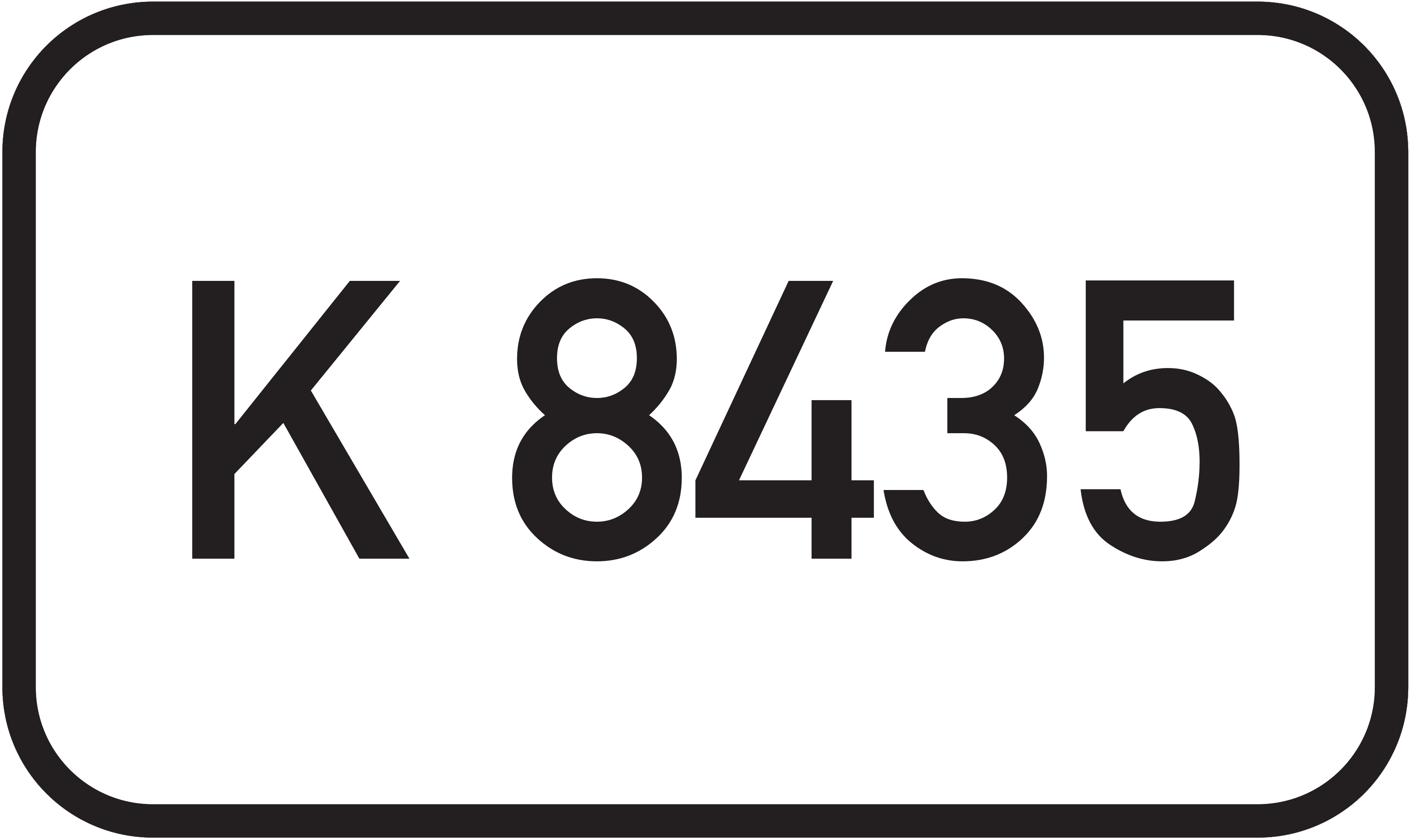 Straßenschild Kreisstraße K 8435