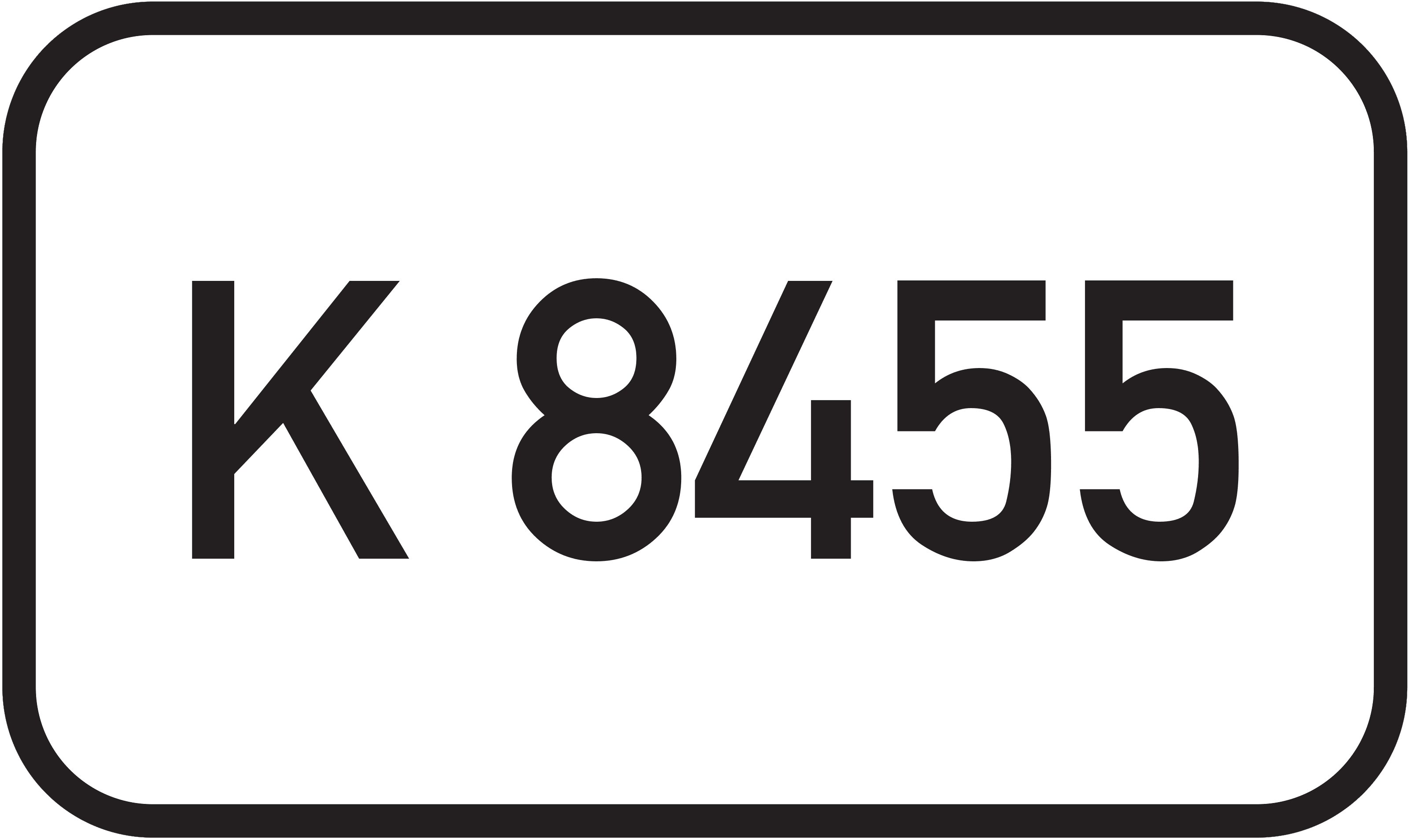 Straßenschild Kreisstraße K 8455