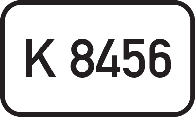 Straßenschild Kreisstraße K 8456