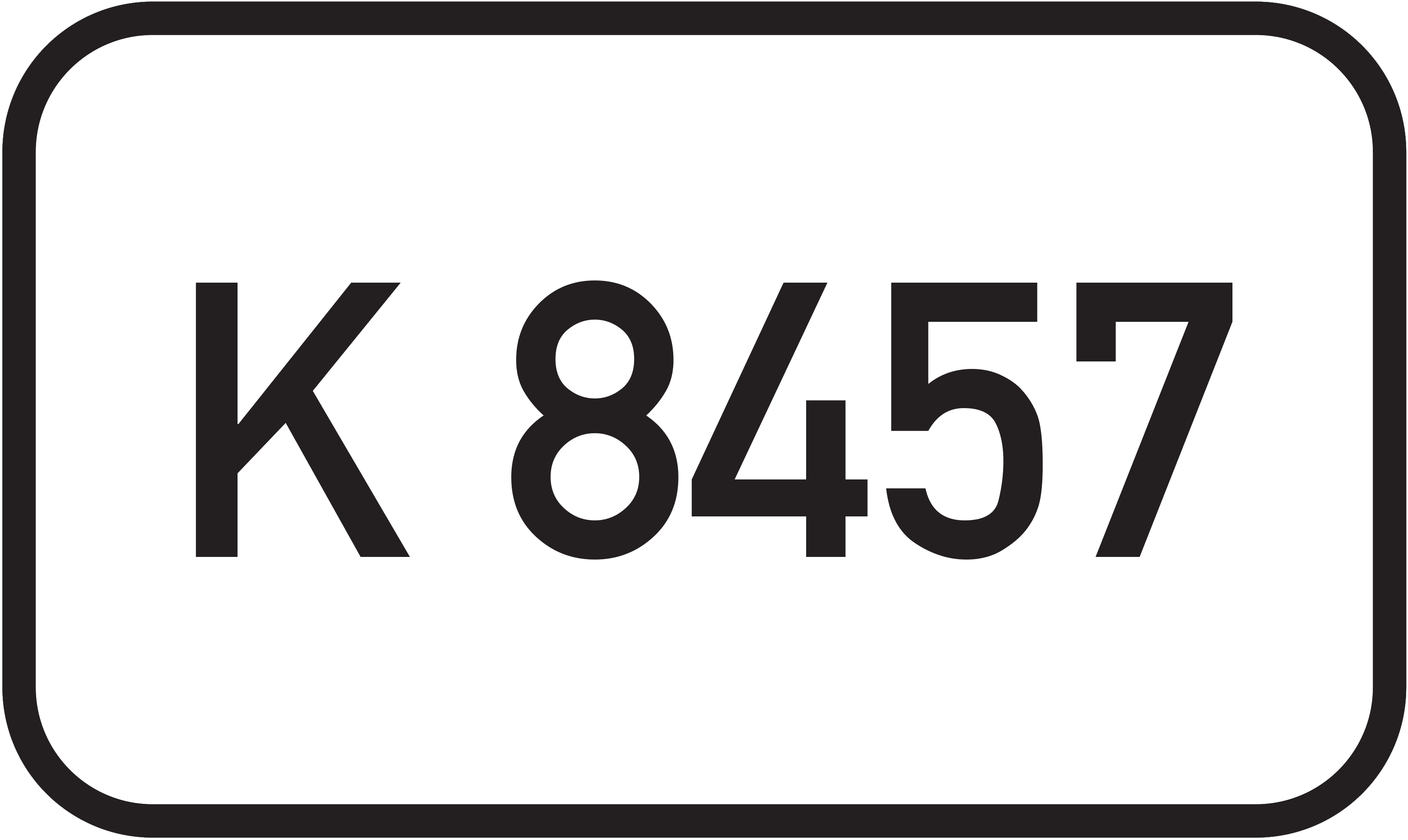 Straßenschild Kreisstraße K 8457