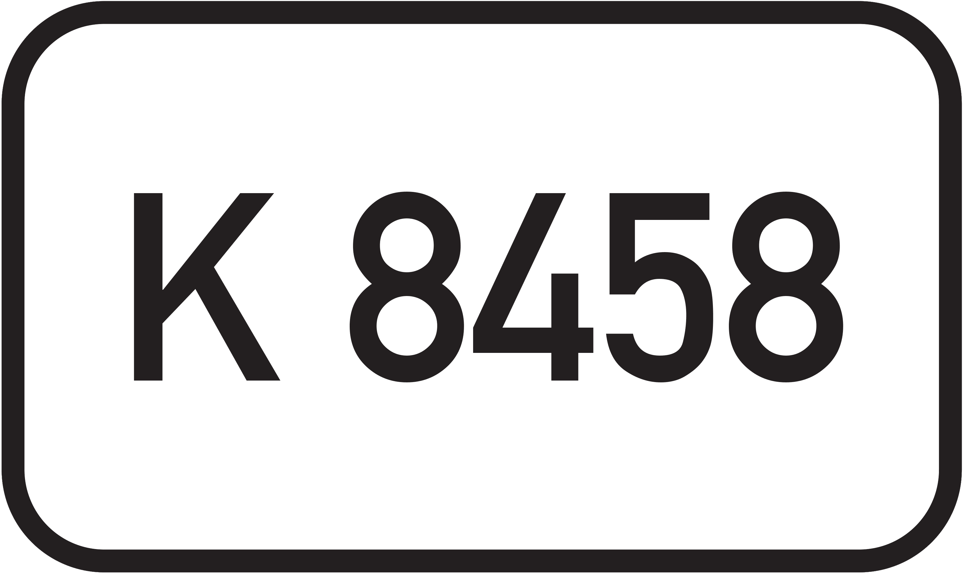 Straßenschild Kreisstraße K 8458