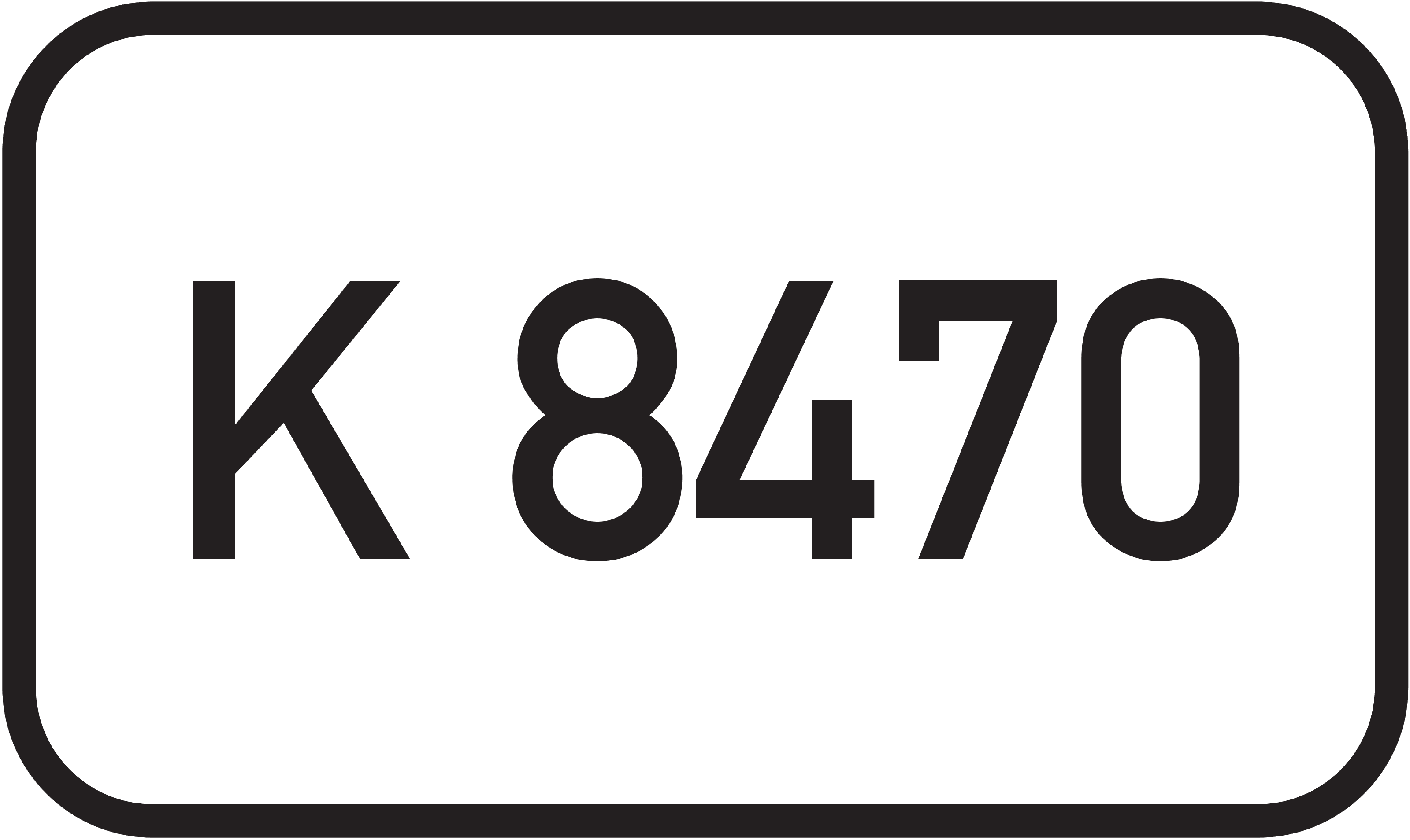 Straßenschild Kreisstraße K 8470