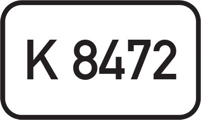 Straßenschild Kreisstraße K 8472
