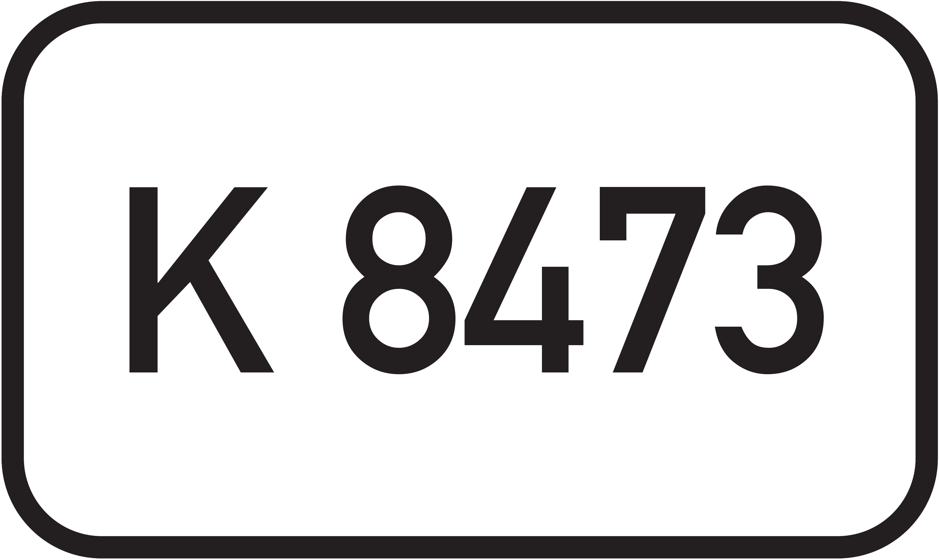 Straßenschild Kreisstraße K 8473