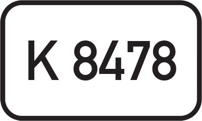 Straßenschild Kreisstraße K 8478