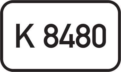 Straßenschild Kreisstraße K 8480