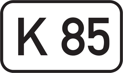 Straßenschild Kreisstraße K 85