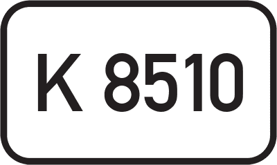 Straßenschild Kreisstraße K 8510