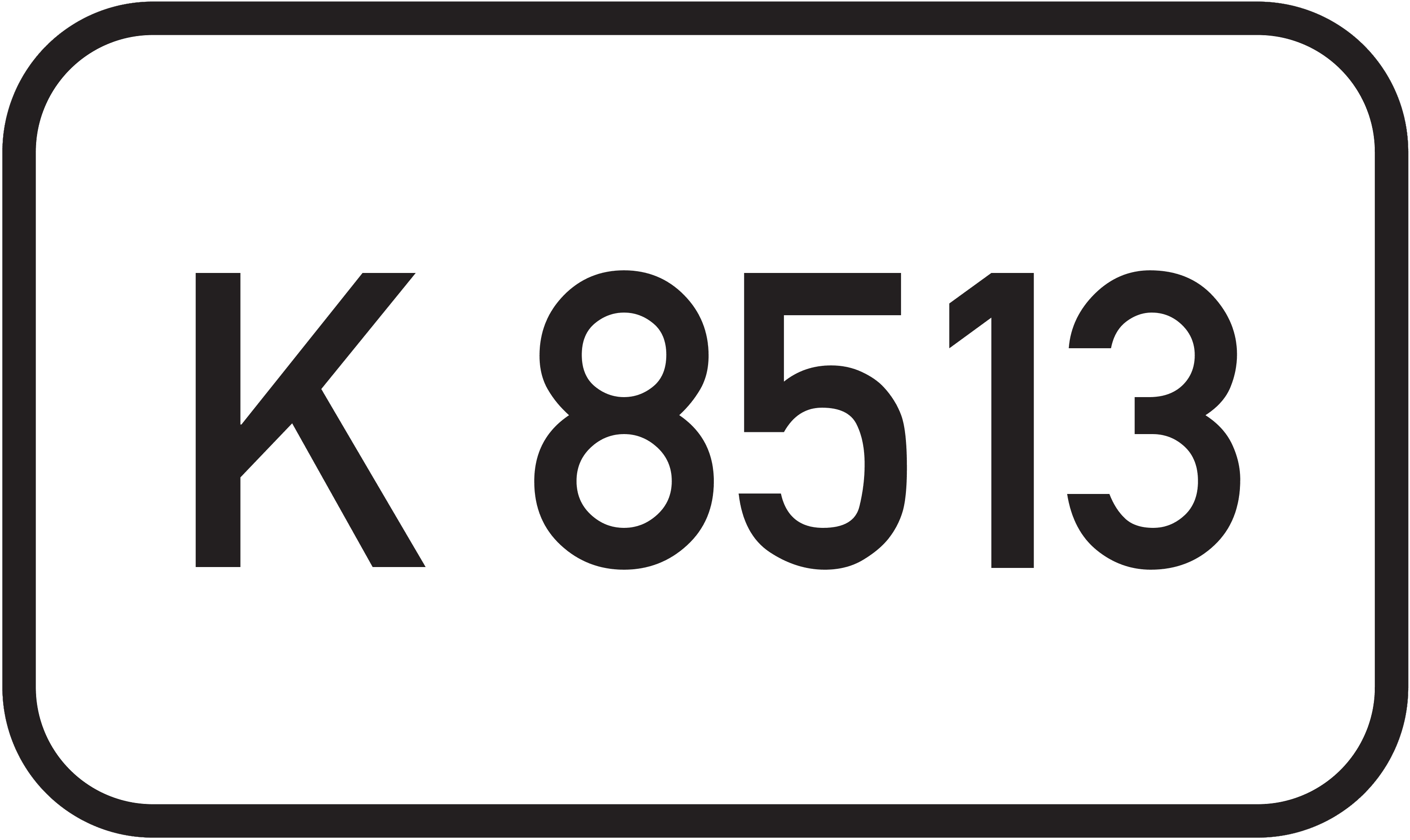 Straßenschild Kreisstraße K 8513