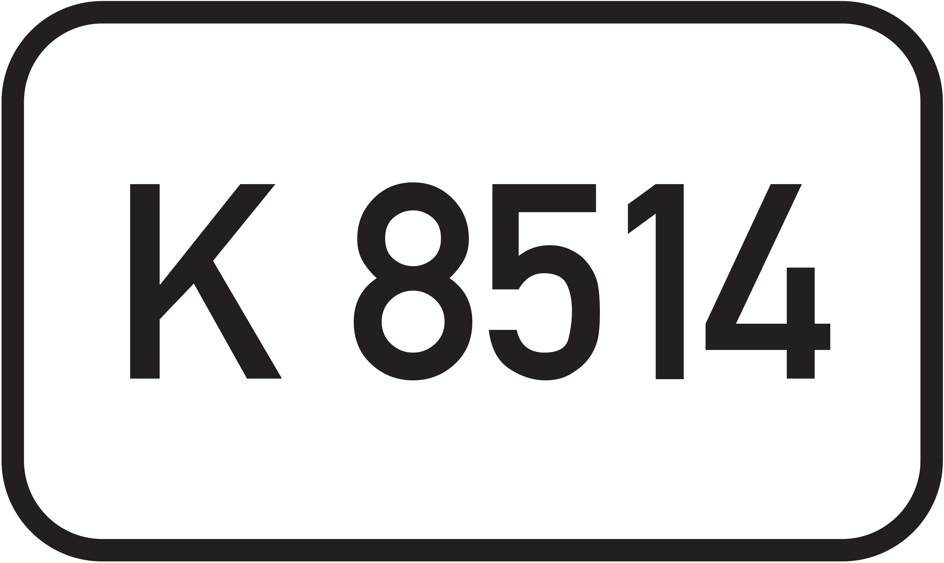 Straßenschild Kreisstraße K 8514