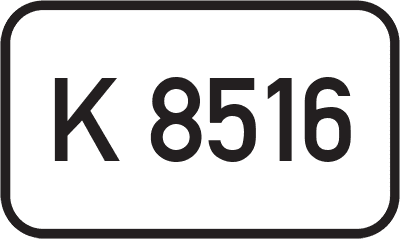 Straßenschild Kreisstraße K 8516