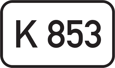 Straßenschild Kreisstraße K 853