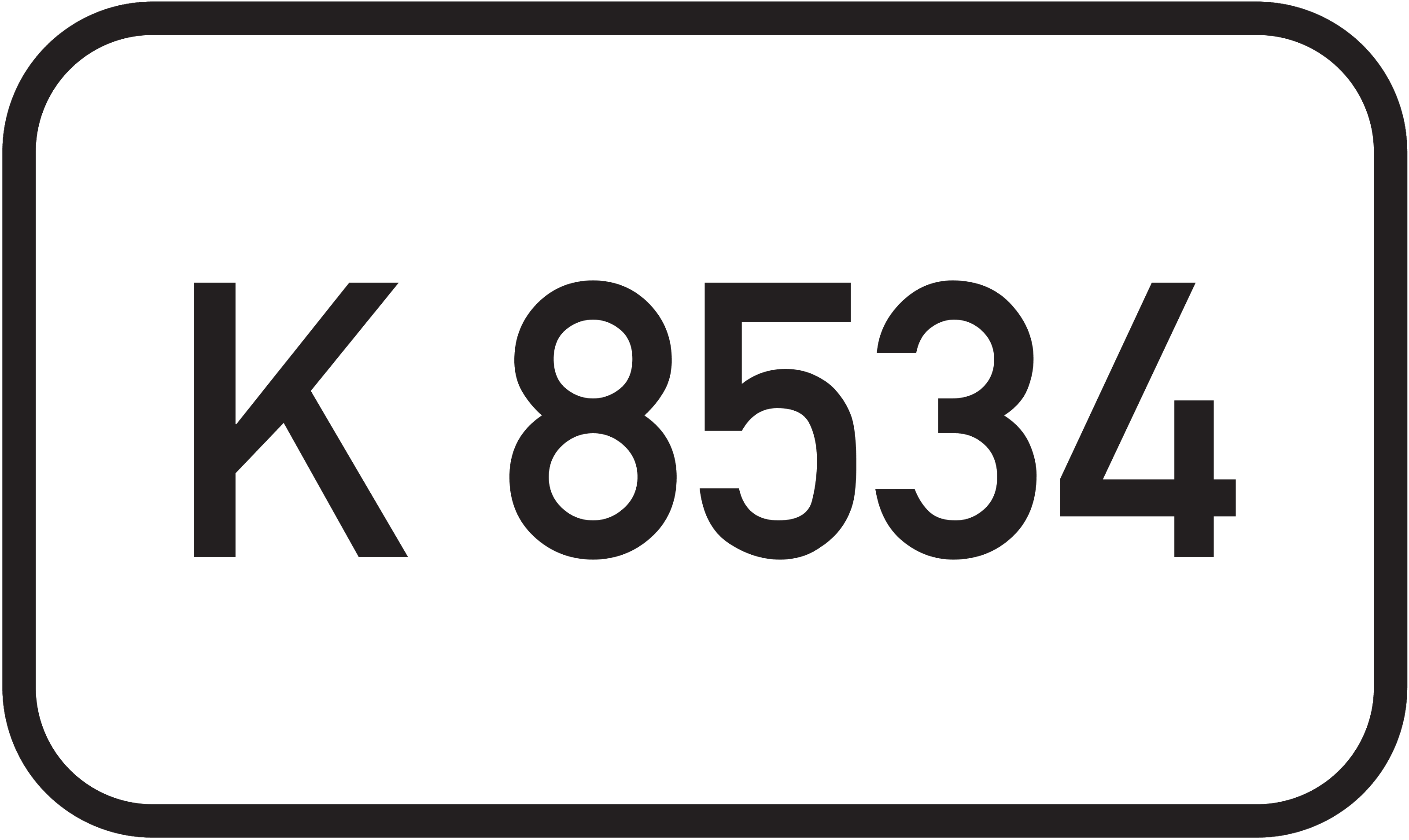 Straßenschild Kreisstraße K 8534