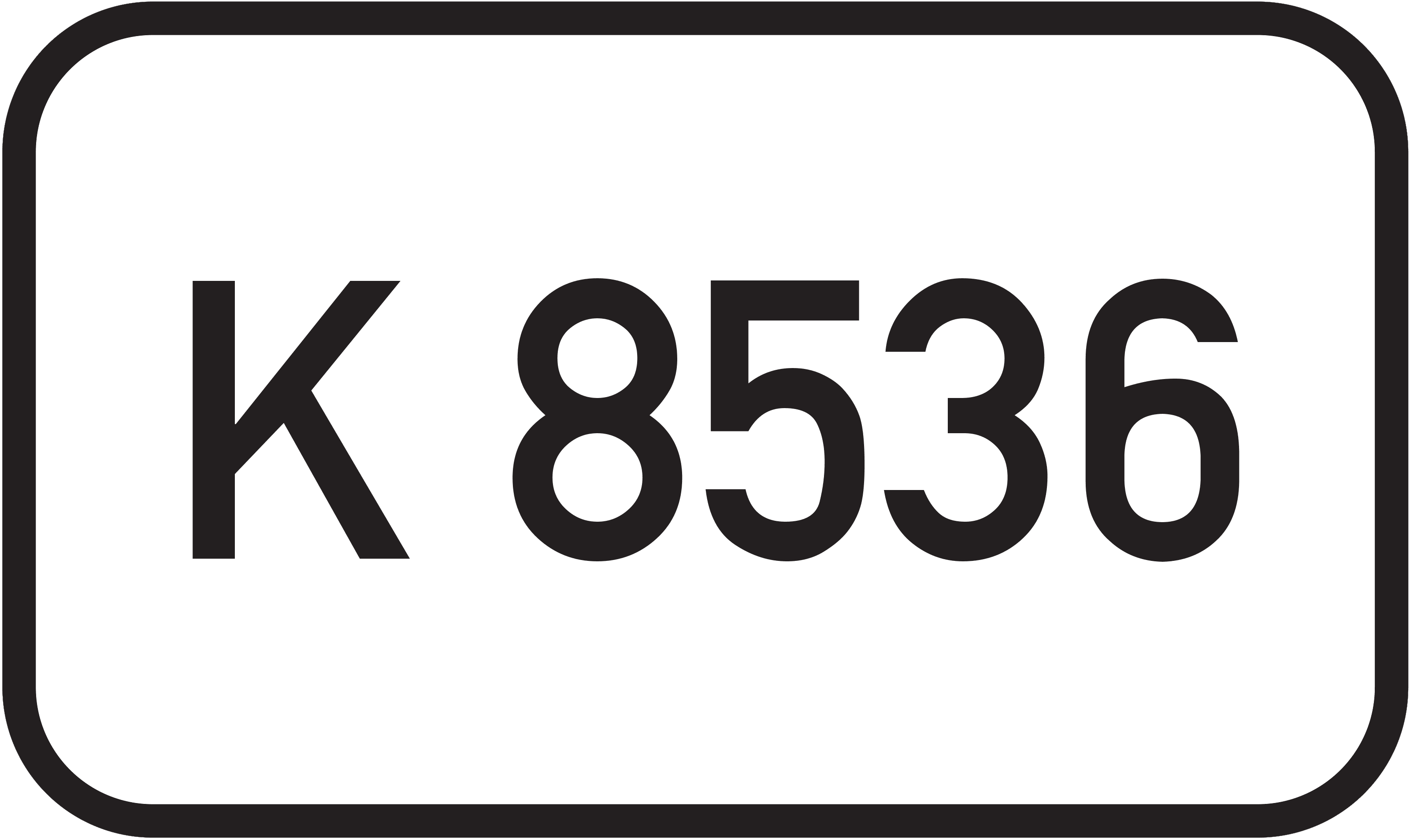 Straßenschild Kreisstraße K 8536