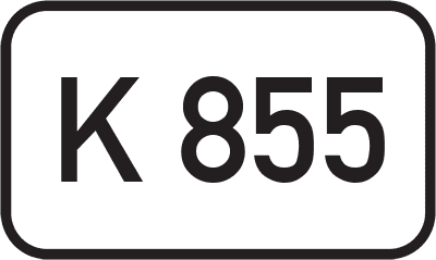 Straßenschild Kreisstraße K 855