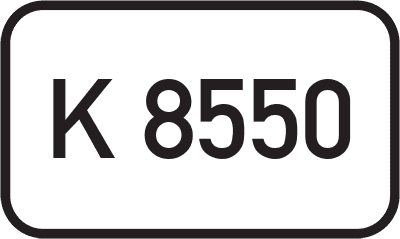 Straßenschild Kreisstraße K 8550