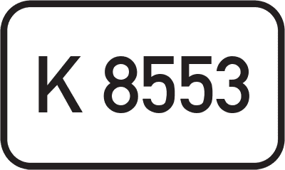 Straßenschild Kreisstraße K 8553