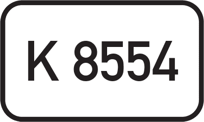 Straßenschild Kreisstraße K 8554