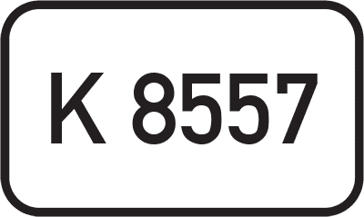 Straßenschild Kreisstraße K 8557
