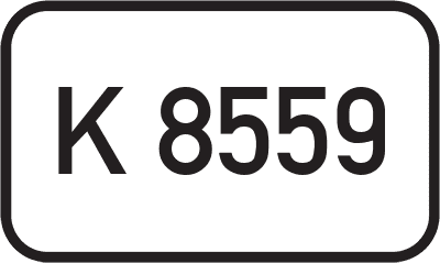 Straßenschild Kreisstraße K 8559