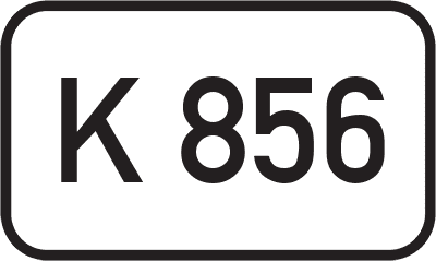 Straßenschild Kreisstraße K 856