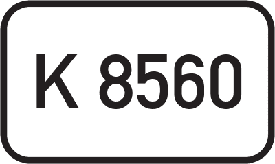 Straßenschild Kreisstraße K 8560