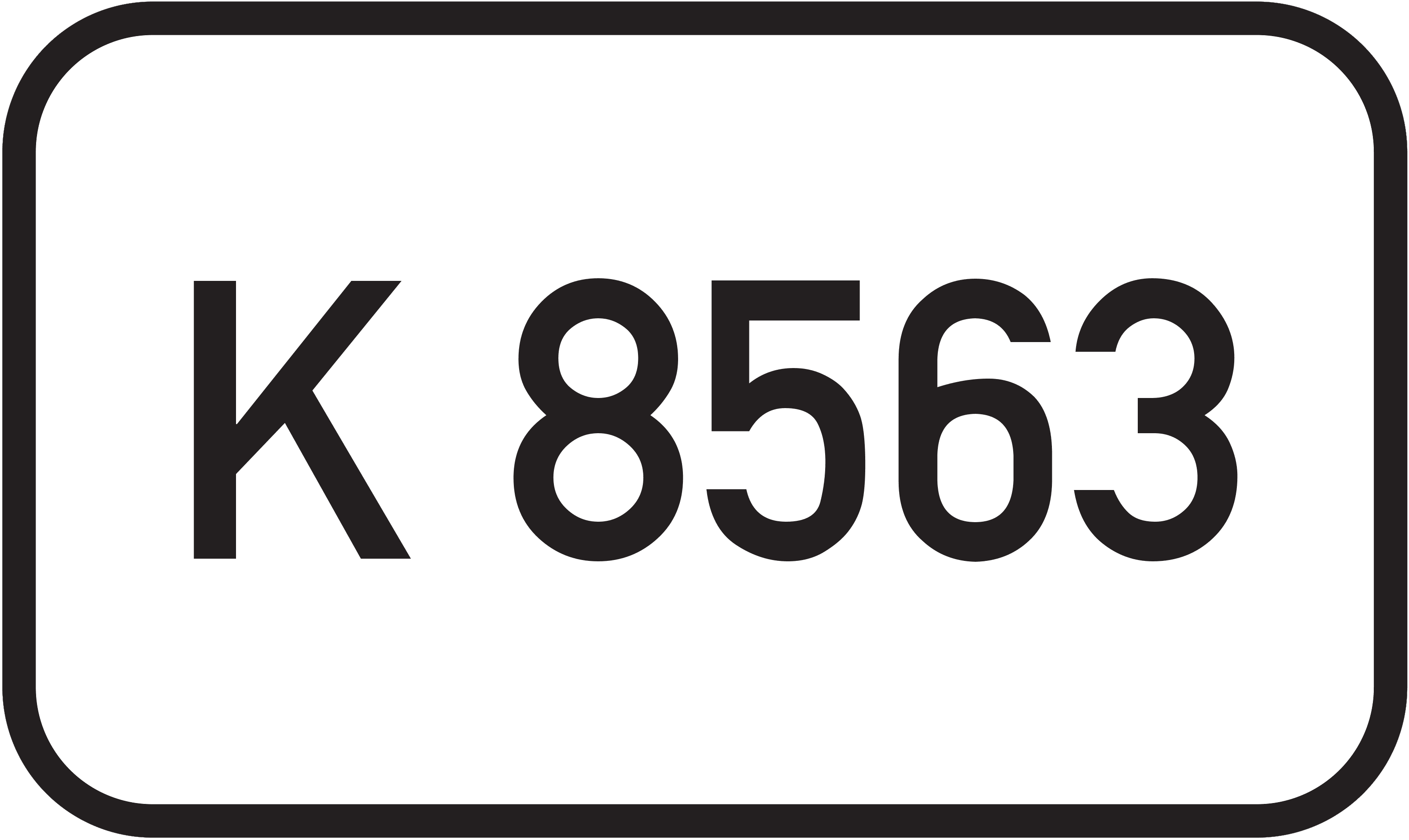 Straßenschild Kreisstraße K 8563