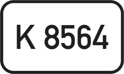 Straßenschild Kreisstraße K 8564